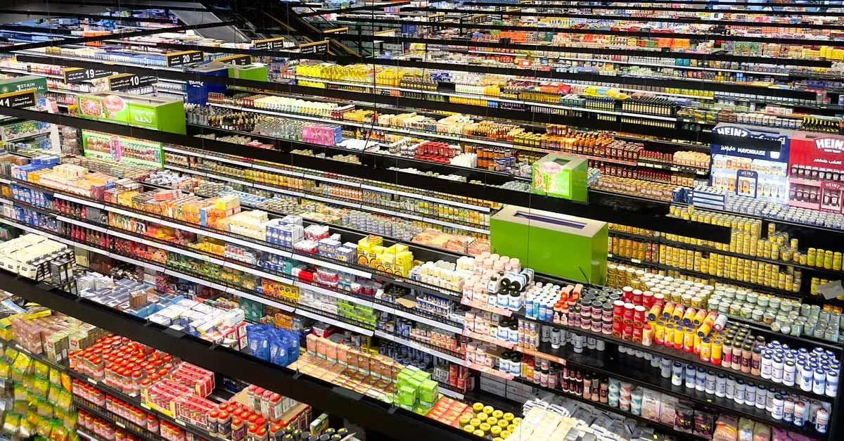 Supermarket aisle